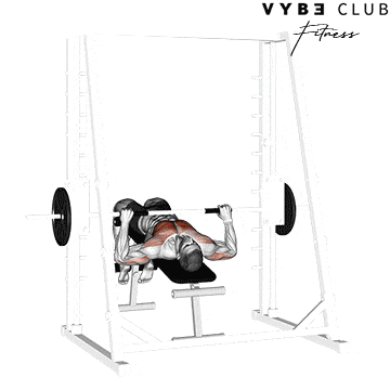 Smith Machine Decline Bench Press - Vybe Club